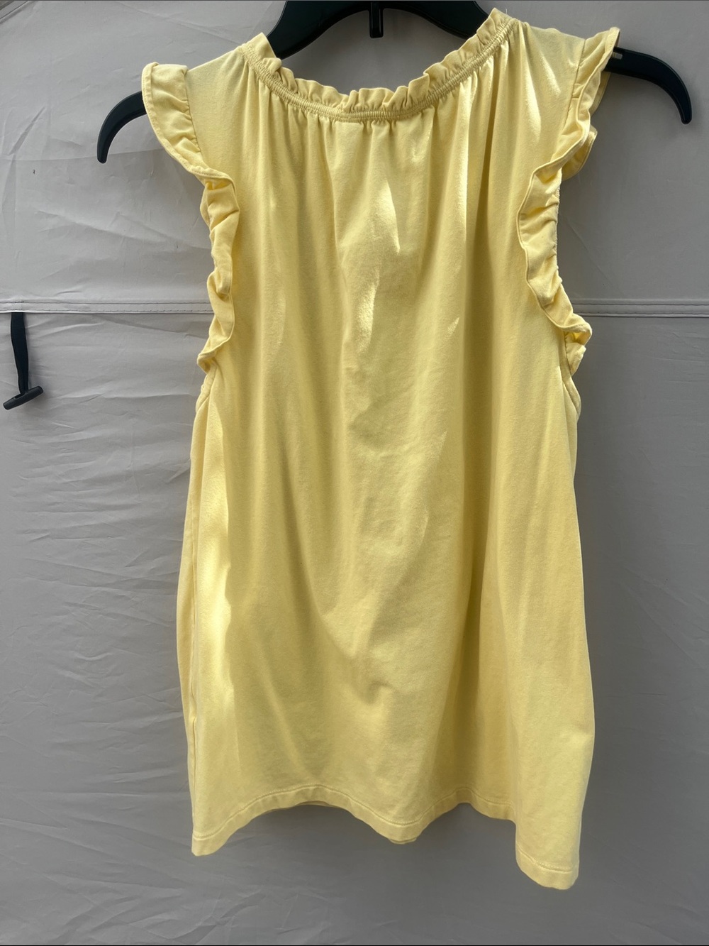LC Lauren Conrad Light Yellow Ruffle Sleeve Tank - Picture 6 of 9